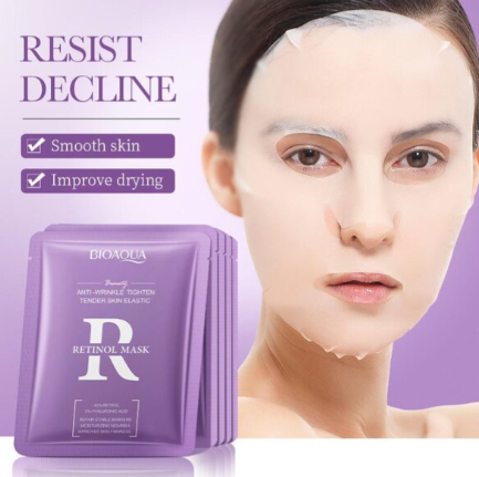 VELO FACIAL BIOAQUA RETINOL PARA REGENERAR Y REDUCIR LINEAS